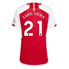 Arsenal Fabio Vieira #21 Hemmatröja Dam 2023-24 Korta ärmar